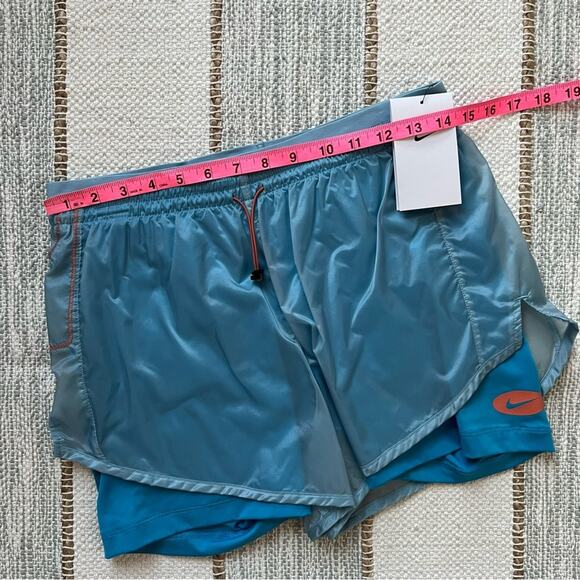 Nike Icon Clash Tempo Luxe Blue Running Shorts Women’s Small - Picture 4 of 11